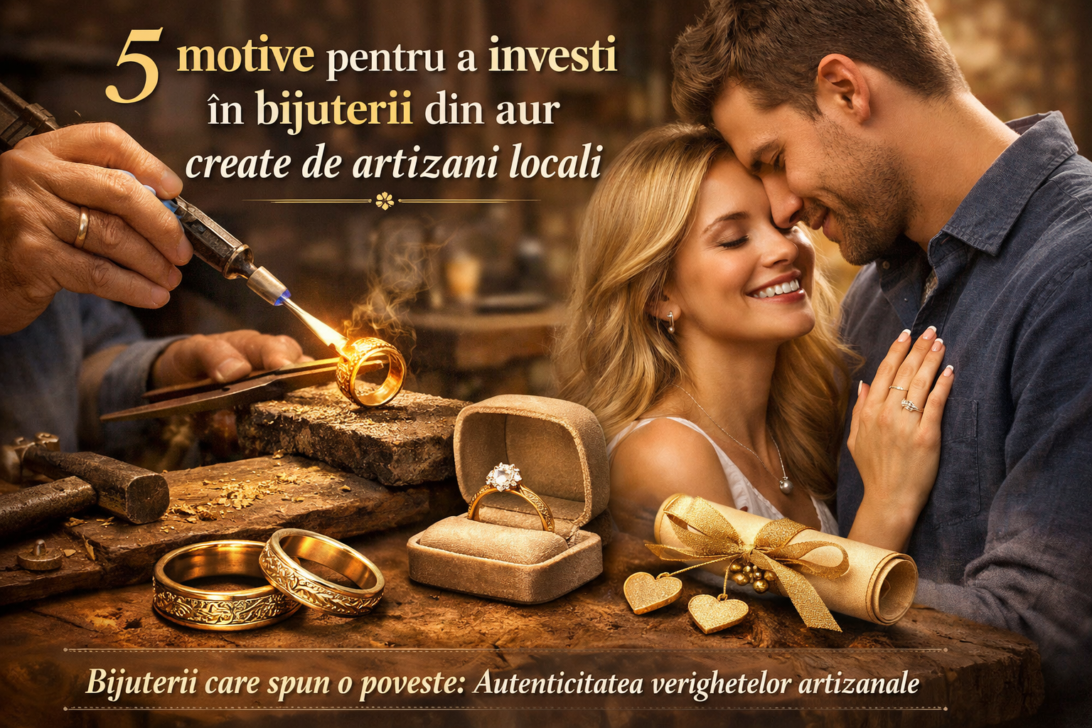 5 motive pentru a investi în bijuterii din aur create de artizani locali